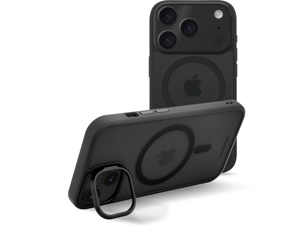 Mobilize MagSafe Compatible Hybrid Pro Case with Camera Stand Apple iPhone 17 Pro Black