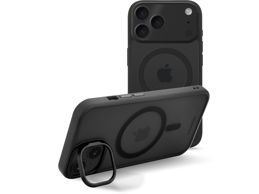 Mobilize MagSafe Compatible Hybrid Pro Case with Camera Stand Apple iPhone 17 Pro Max Black