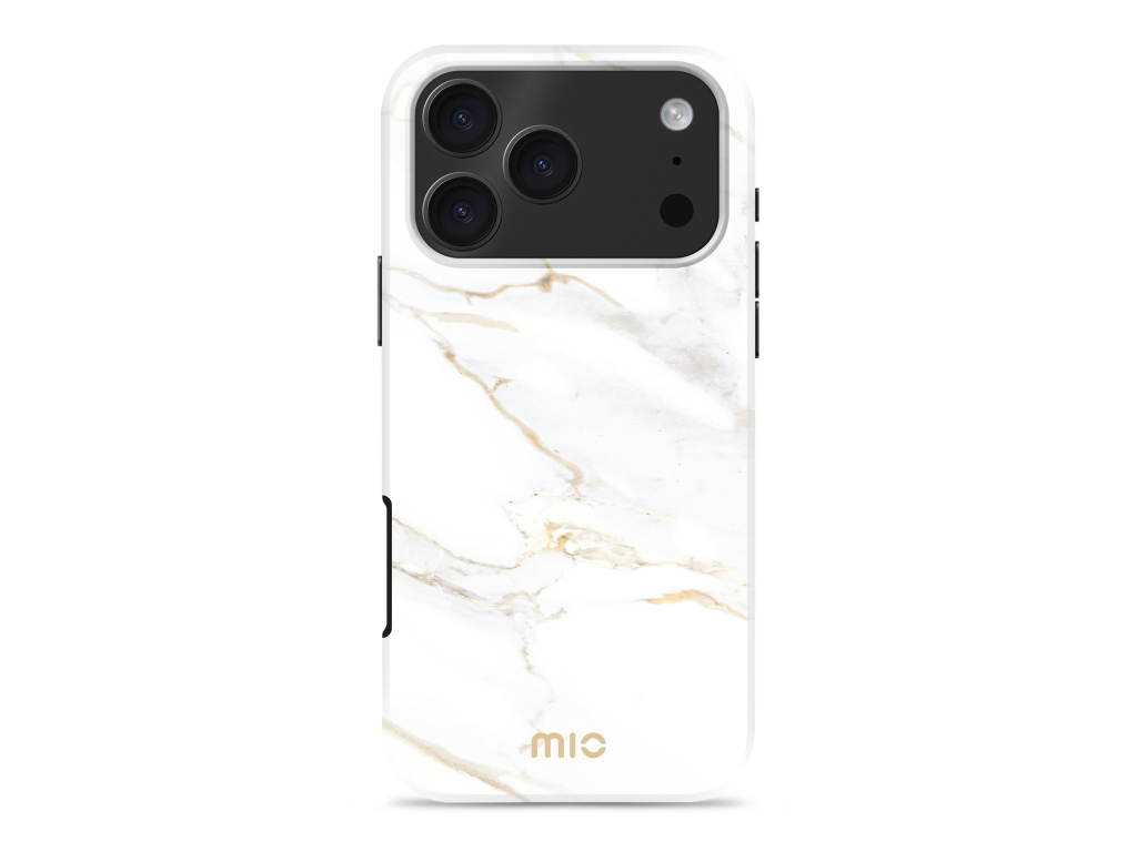 MIO White Marble Magsafe Compatible for iPhone 17 Pro