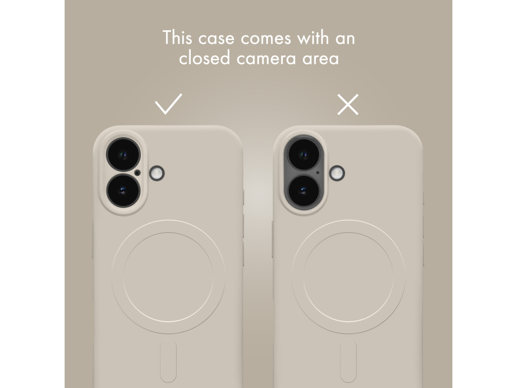 My Style Protective Flex Magsafe Compatible Case for iPhone 17 Antique White