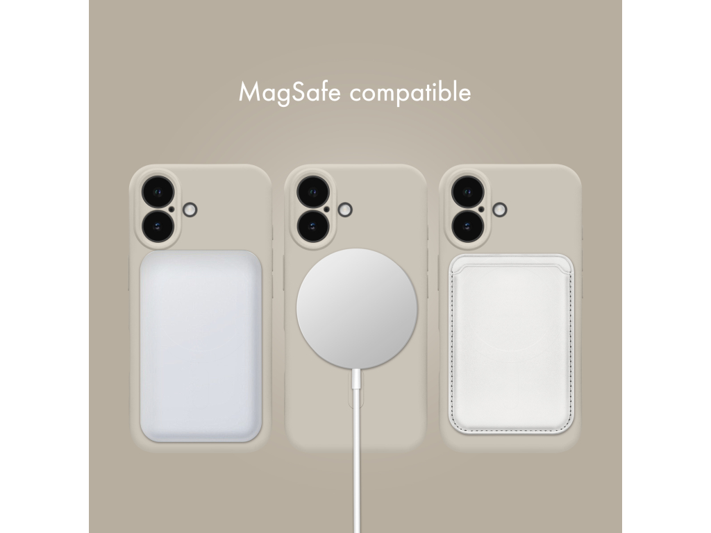 My Style Protective Flex Magsafe Compatible Case for iPhone 17 Antique White
