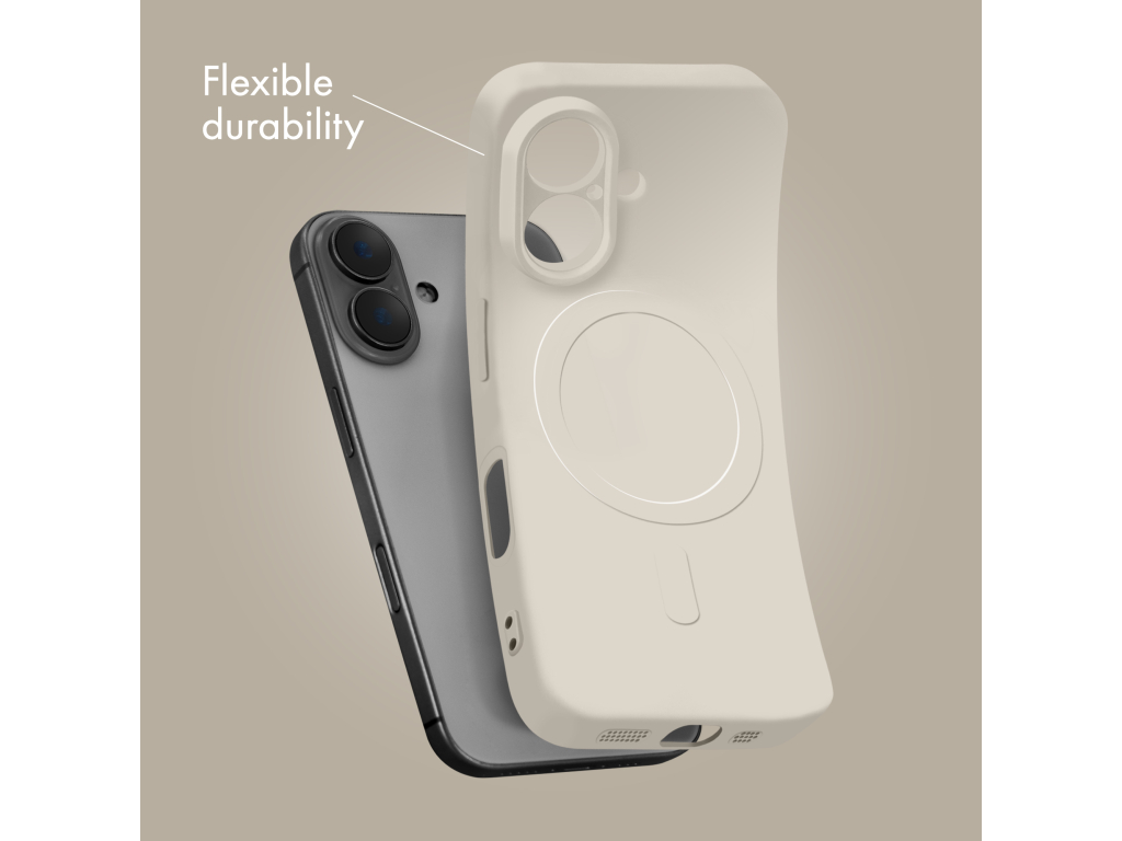 My Style Protective Flex Magsafe Compatible Case for iPhone 17 Pro Max Antique White