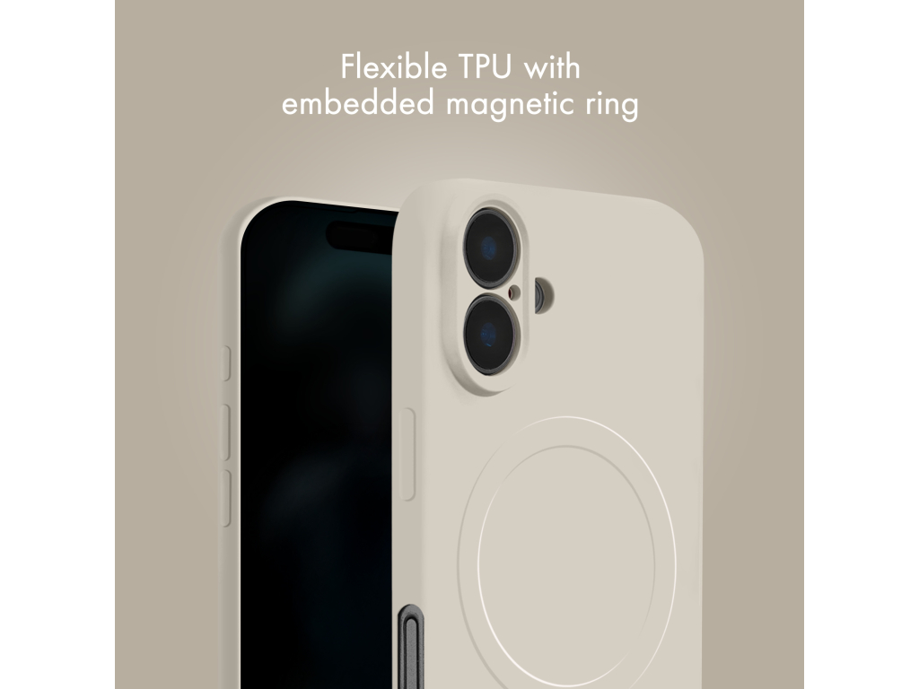 My Style Protective Flex Magsafe Compatible Case for iPhone 17 Pro Max Antique White