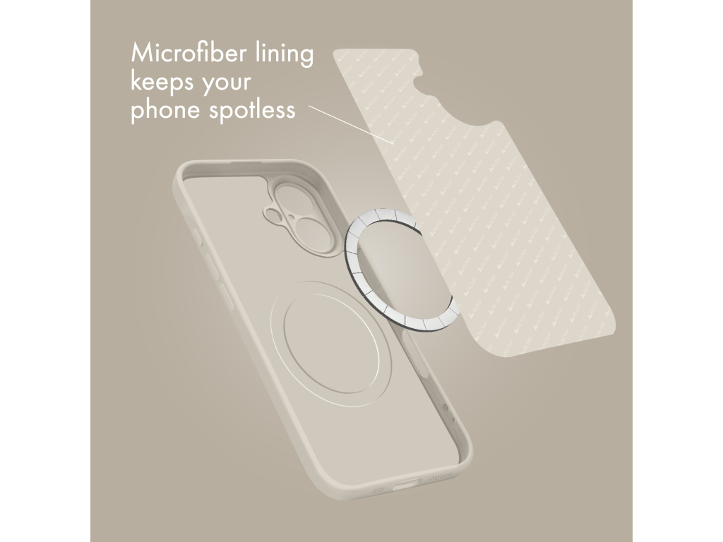 My Style Protective Flex Magsafe Compatible Case for iPhone 17 Pro Max Antique White