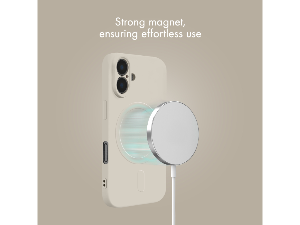 My Style Protective Flex Magsafe Compatible Case for iPhone 17 Pro Max Antique White