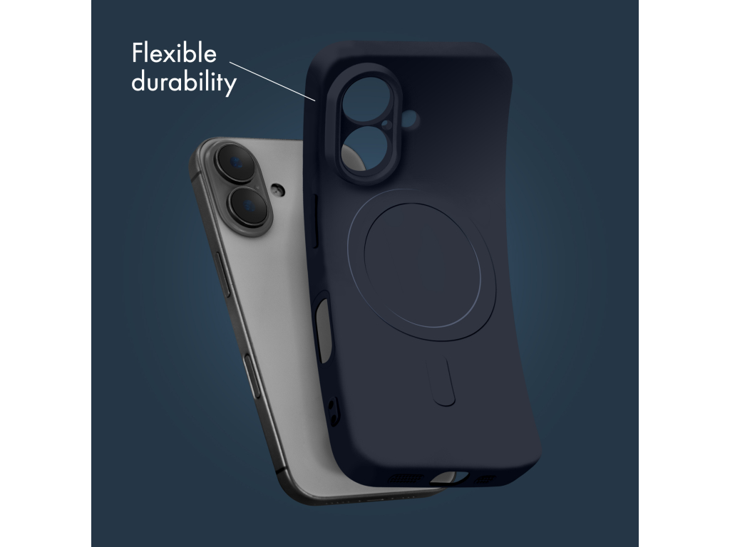 My Style Protective Flex Magsafe Compatible Case for iPhone 17 Midnight Blue
