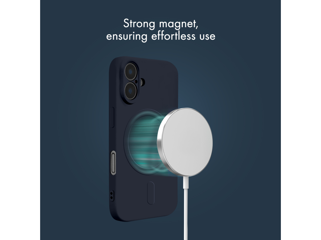 My Style Protective Flex Magsafe Compatible Case for iPhone 17 Midnight Blue