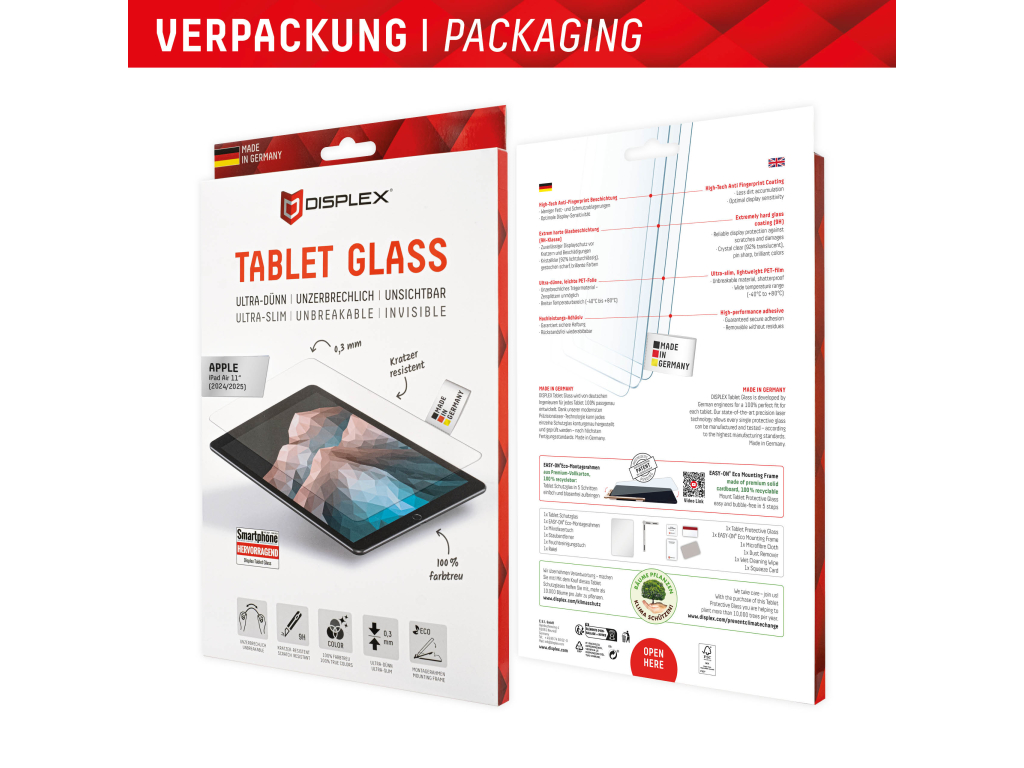 DISPLEX Real Glass Apple iPad Air 11