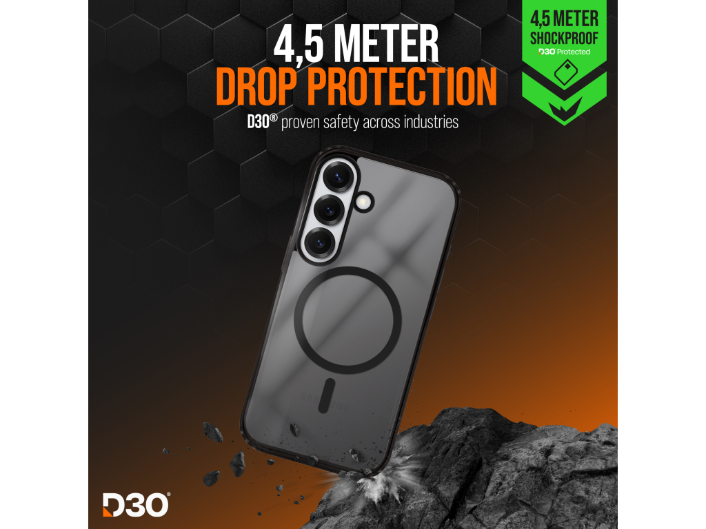 Striker X-Core - D3O Xtreme Impact Mag Case - Black - Samsung S25 5G