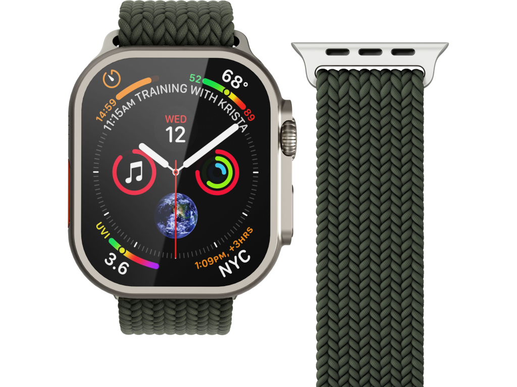 Vonmählen Woven Loop For Apple Watch 44 - 45 - 46 - 49mm One Size Olive
