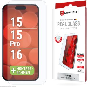 DISPLEX Real Glass iPhone 15/15 Pro/16