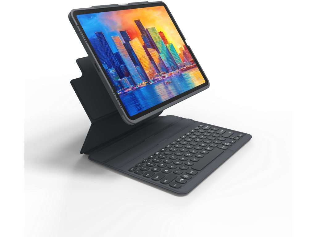 ZAGG Pro Keys Bluetooth Keyboard Case for Apple iPad Pro 12.9 (2018/2020/2021) AZERTY Black