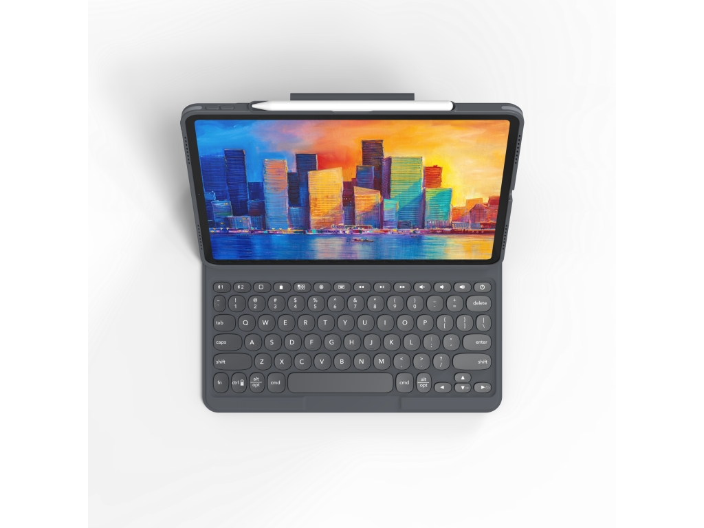 ZAGG Pro Keys Bluetooth Keyboard Case for Apple iPad Pro 12.9 (2018/2020/2021) AZERTY Black