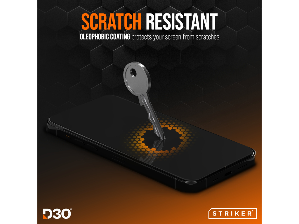 Striker D3O Xtreme Impact Privacy Glass Screen Protector - Black Frame - Samsung Galaxy S26 Ultra 5G