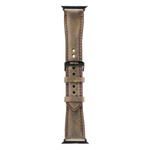 Senza Raw Leather Strap Apple Watch 42mm Chestnut Brown
