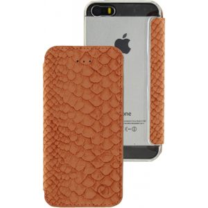 Mobilize Slim Gelly Booklet Apple iPhone 5/5S/SE Soft Snake Apricot