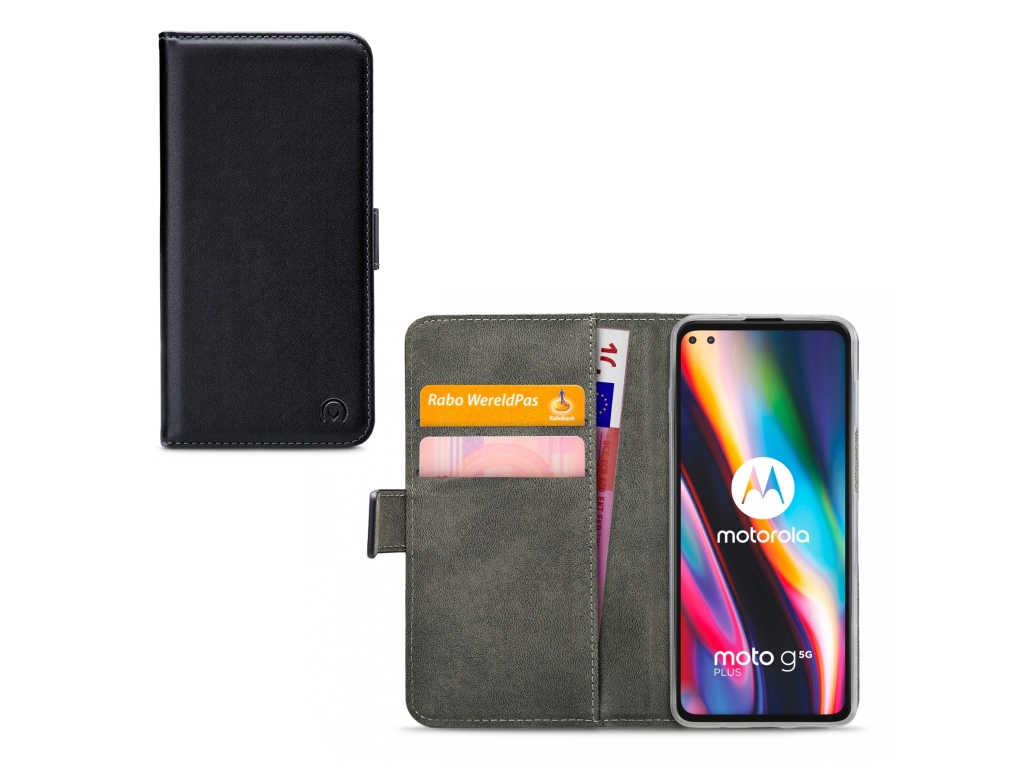 Mobilize Classic Gelly Wallet Book Case Motorola Moto G 5G Plus Black