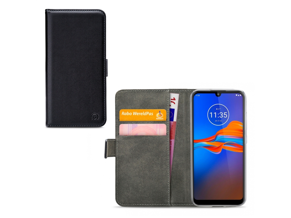 Mobilize Classic Gelly Wallet Book Case Motorola Moto E6 Plus Black