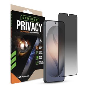 Striker D3O Xtreme Impact Privacy Glass Screen Protector - Black Frame - Samsung Galaxy S26 Ultra 5G