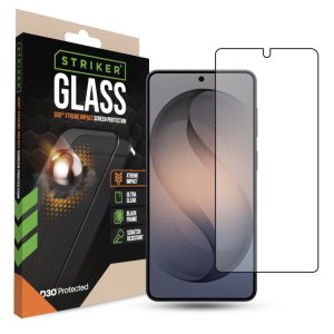 Striker D3O Xtreme Impact Glass Screen Protector - Black Frame - Samsung Galaxy S26+ 5G