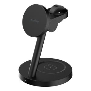 Mobilize 3in1 Charger Station MagSafe Compatible 25W Qi2.2 Black
