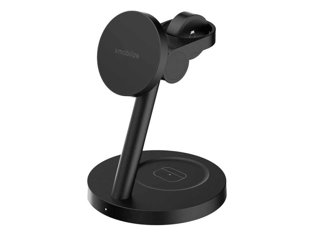 Mobilize 3in1 Charger Station MagSafe Compatible 25W Qi2.2 Black