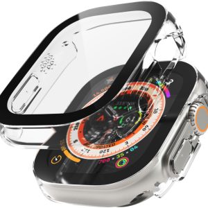 Vonmahlen Thin Case for Apple Watch Ultra 1/2/3 49mm Transparent