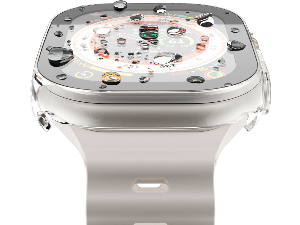 Vonmahlen Thin Case for Apple Watch Ultra 1/2/3 49mm Transparent