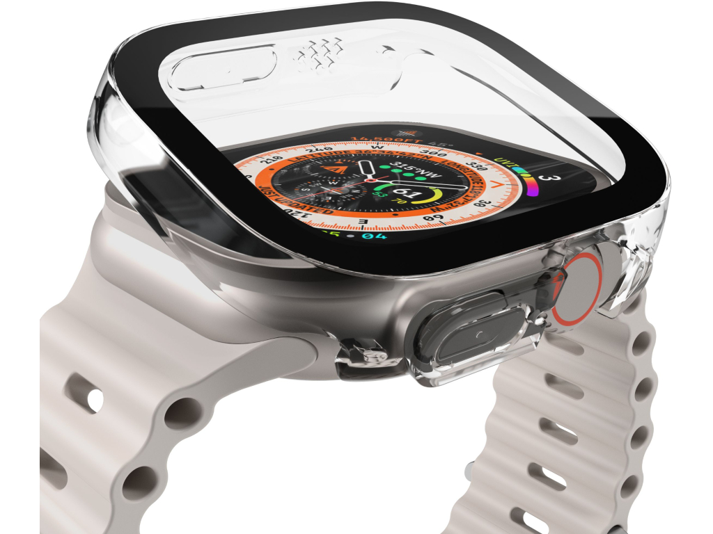 Vonmahlen Thin Case for Apple Watch Ultra 1/2/3 49mm Transparent