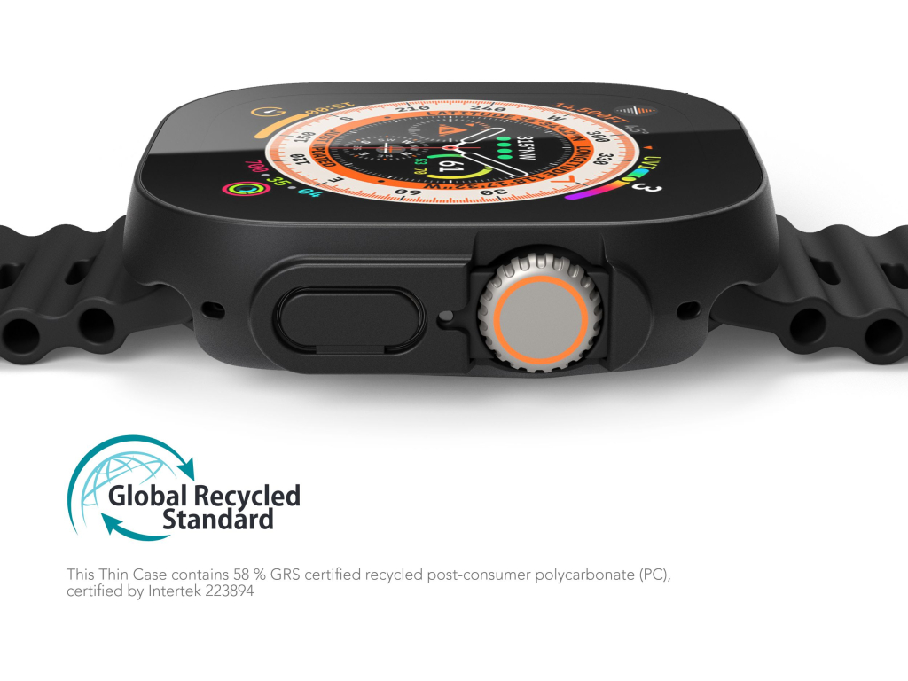 Vonmahlen Thin Case for Apple Watch Ultra 1/2/3 49mm Black