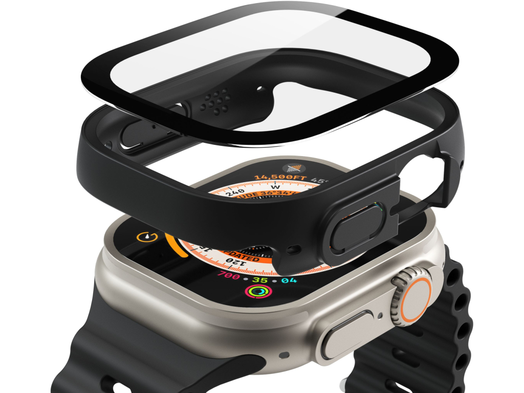 Vonmahlen Thin Case for Apple Watch Ultra 1/2/3 49mm Black