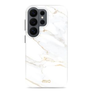 MIO White Marble Magsafe Compatible for Samsung S26 Ultra 5G