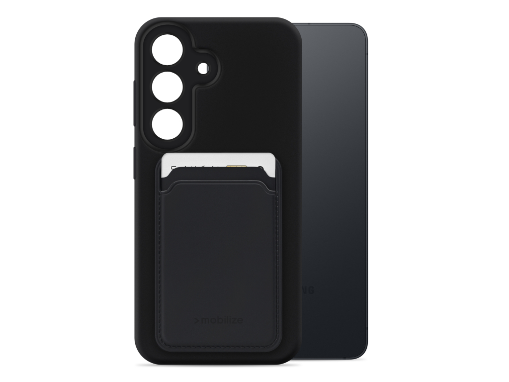 Mobilize Rubber Gelly Card Case Samsung Galaxy S26 5G Matt Black