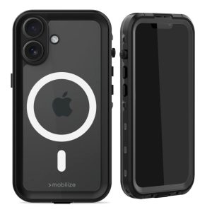 Mobilize MagSafe Compatible Waterproof Case Apple iPhone 16 Clear/Black
