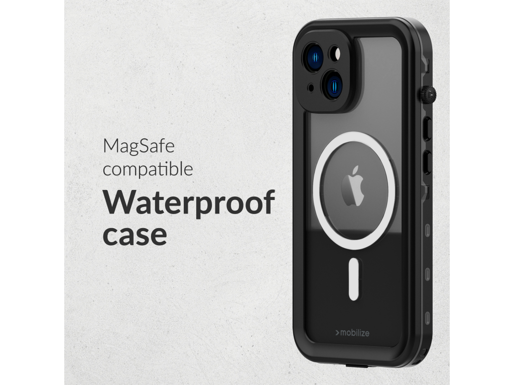 Mobilize MagSafe Compatible Waterproof Case Apple iPhone 16 Clear/Black