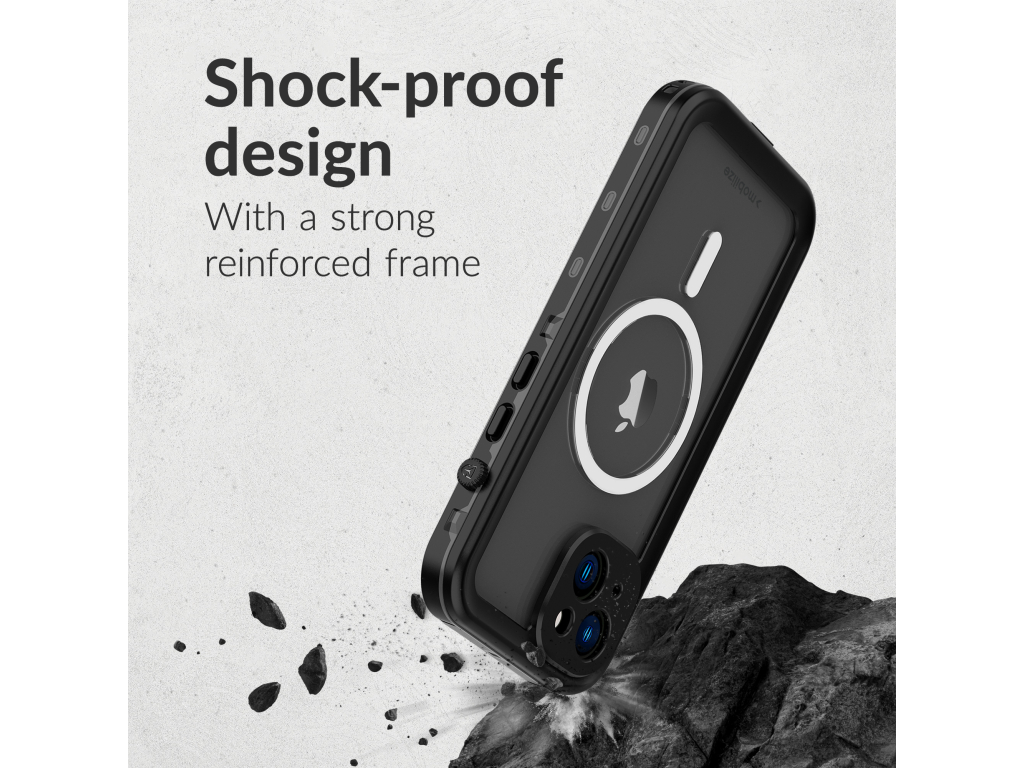 Mobilize MagSafe Compatible Waterproof Case Apple iPhone 16 Clear/Black