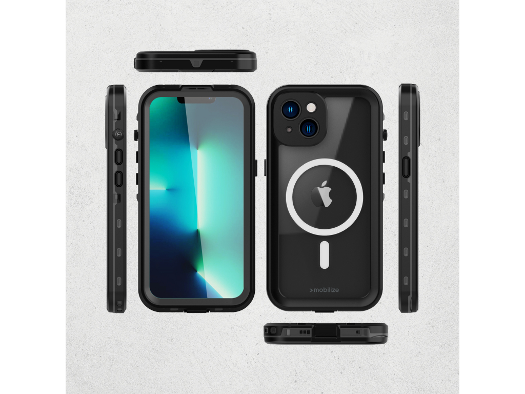 Mobilize MagSafe Compatible Waterproof Case Apple iPhone 16 Clear/Black