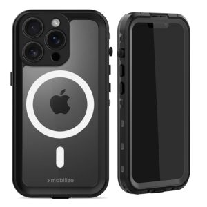 Mobilize MagSafe Compatible Waterproof Case Apple iPhone 16 Pro Clear/Black
