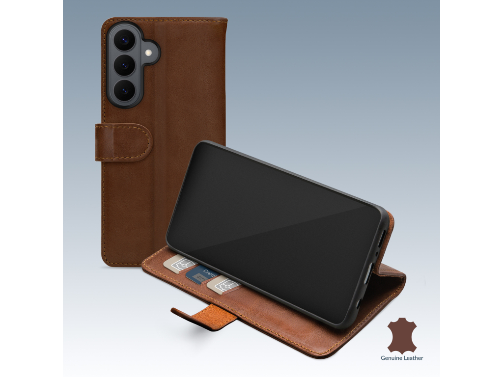 Mobilize Leather Wallet Samsung Galaxy S26+ 5G Brown