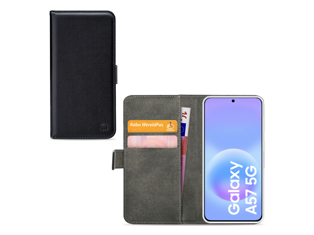 Mobilize Classic Gelly Wallet Book Case Samsung Galaxy A57 5G Black