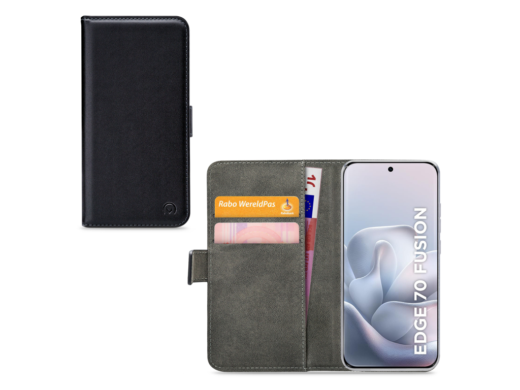 Mobilize Classic Gelly Wallet Book Case Motorola Edge 70 Fusion Black