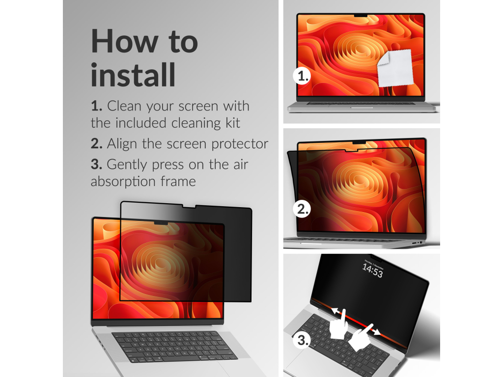 Mobilize Privacy Screen Protector for Apple MacBook Neo 13inch (2026)