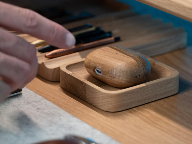Bureau Organizer - OakyBlocks - Eikenhout - Small - Oak - Oakywood - Hoesie.nl